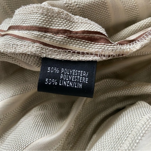 LAFAYETTE 148 striped suit fall colors Jacket size 2 Shorts size 4 linen blend - Picture 8 of 15